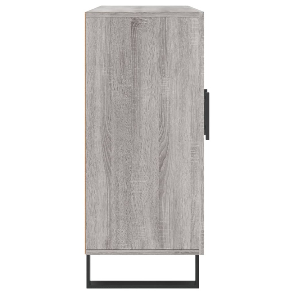 Aparador de madera de ingeniería gris Sonoma 90x34x80