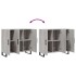 Aparador de madera de ingeniería gris Sonoma 90x34x80