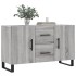 Aparador de madera de ingeniería gris Sonoma 100x36x60