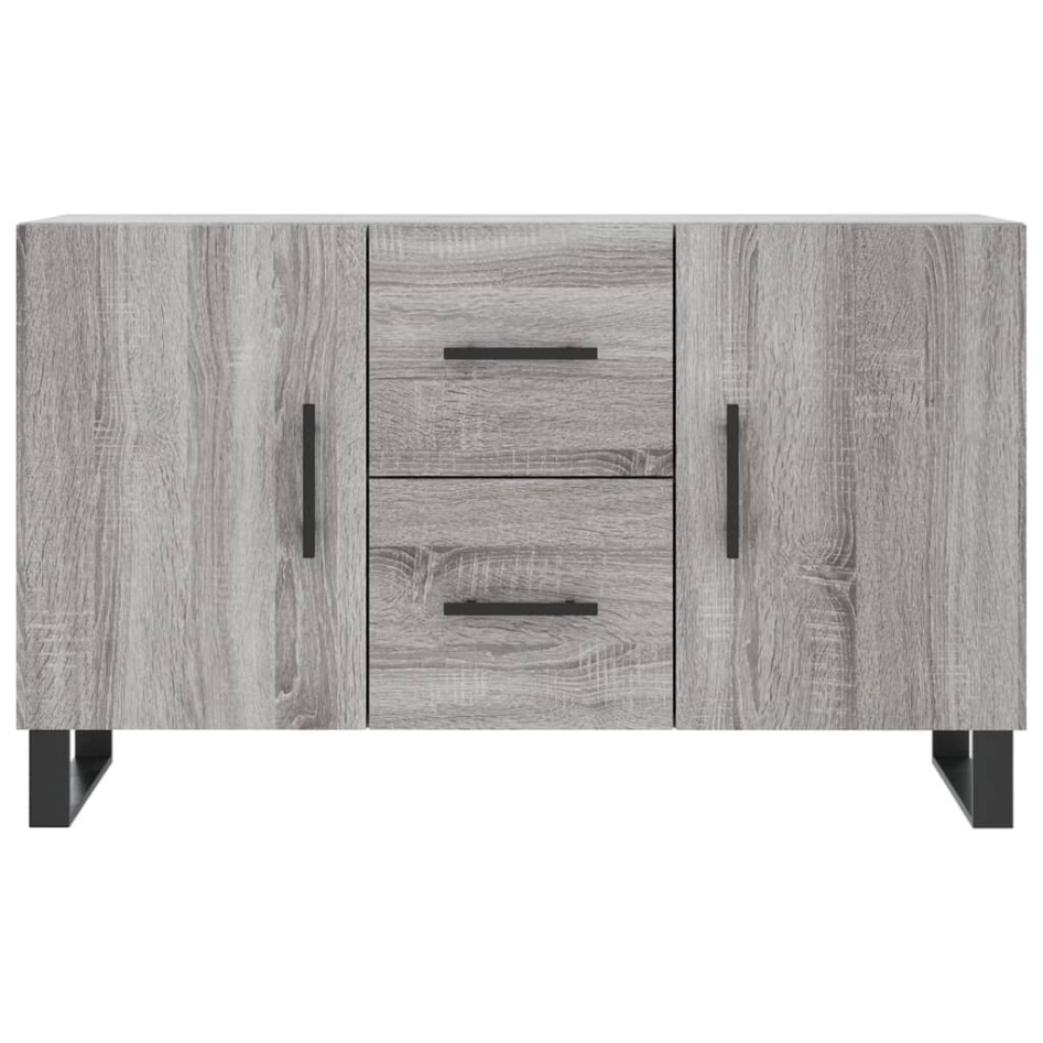 Aparador de madera de ingeniería gris Sonoma 100x36x60