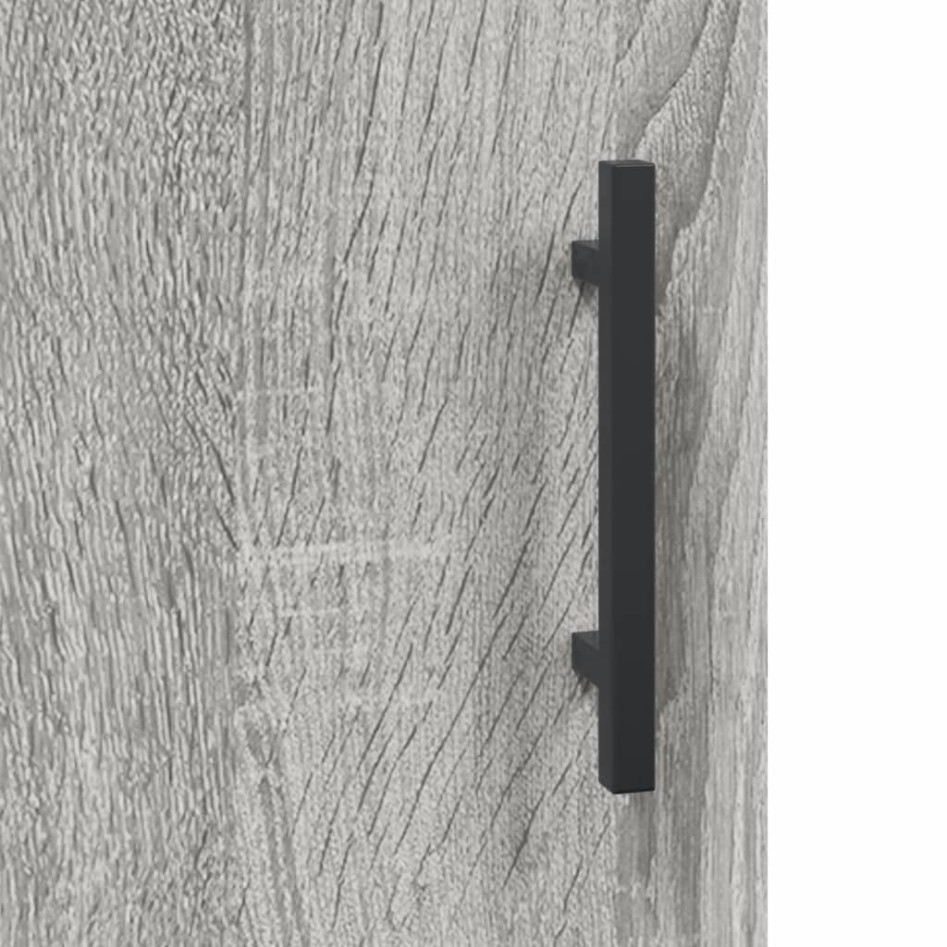 Aparador de madera de ingeniería gris Sonoma 100x36x60
