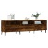 Mueble de TV madera contrachapada roble ahumado 150x30x44,5