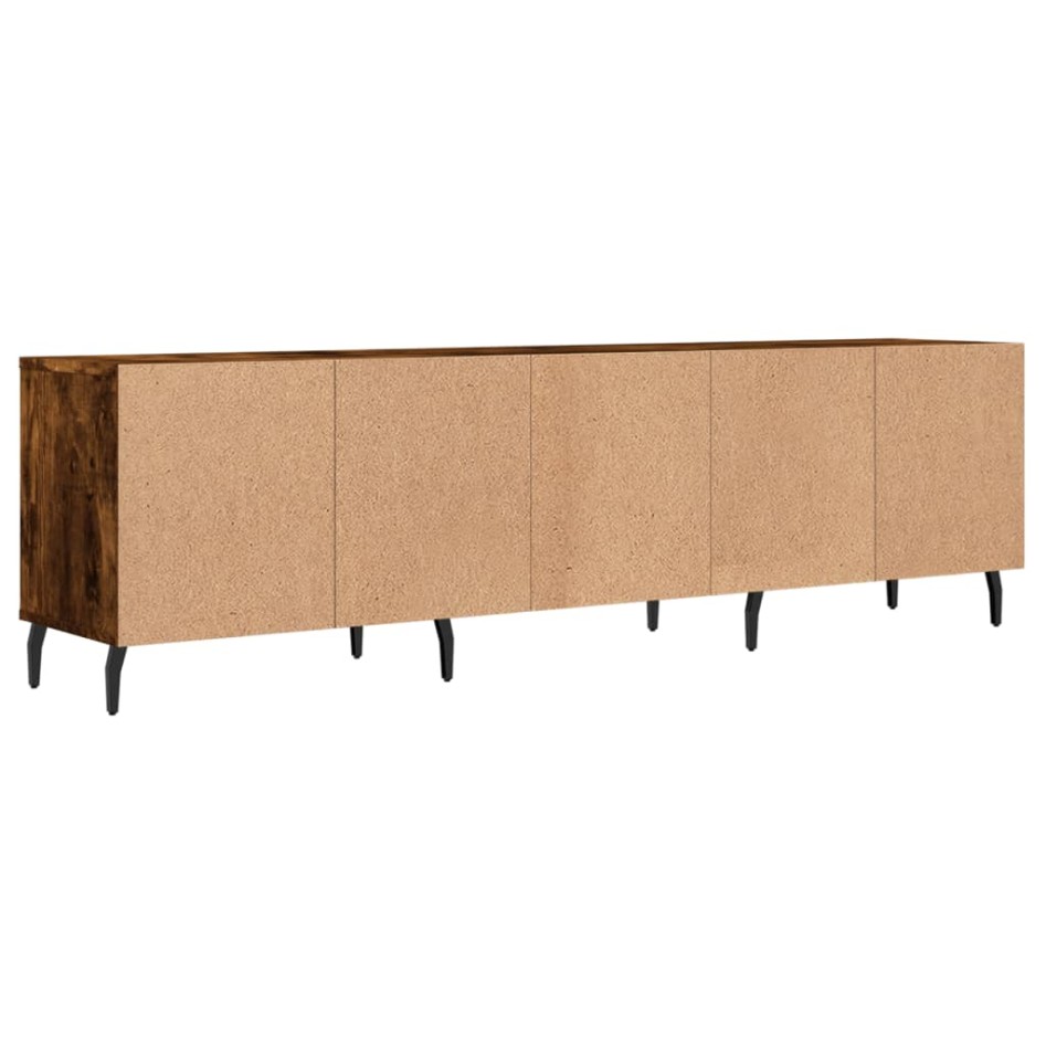 Mueble de TV madera contrachapada roble ahumado 150x30x44,5