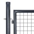 Puerta de malla de jardín acero galvanizado antracita
