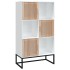 Aparador alto madera contrachapada blanco 70x35x125