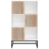 Aparador alto madera contrachapada blanco 70x35x125