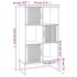 Aparador alto madera contrachapada blanco 70x35x125
