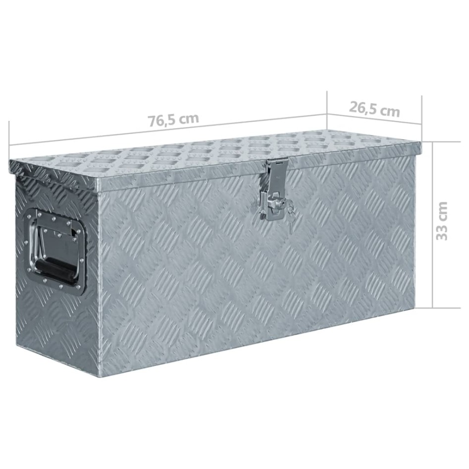 Caja de aluminio 76,5x26,5x33 cm cm