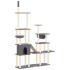 Rascador para gatos con postes de sisal gris oscuro 279