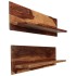 Estantes de pared 2 uds madera maciza de sheesham 118x26x20