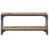 Mesa de centro de madera maciza reciclada 90x30x40