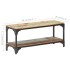 Mesa de centro de madera maciza reciclada 90x30x40