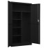 Armario de taquilla de acero negro 90x40x180
