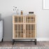 Aparador de madera contrachapada blanco 60x30x75