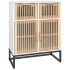 Aparador de madera contrachapada blanco 60x30x75