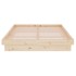 Estructura de cama madera maciza 120x200