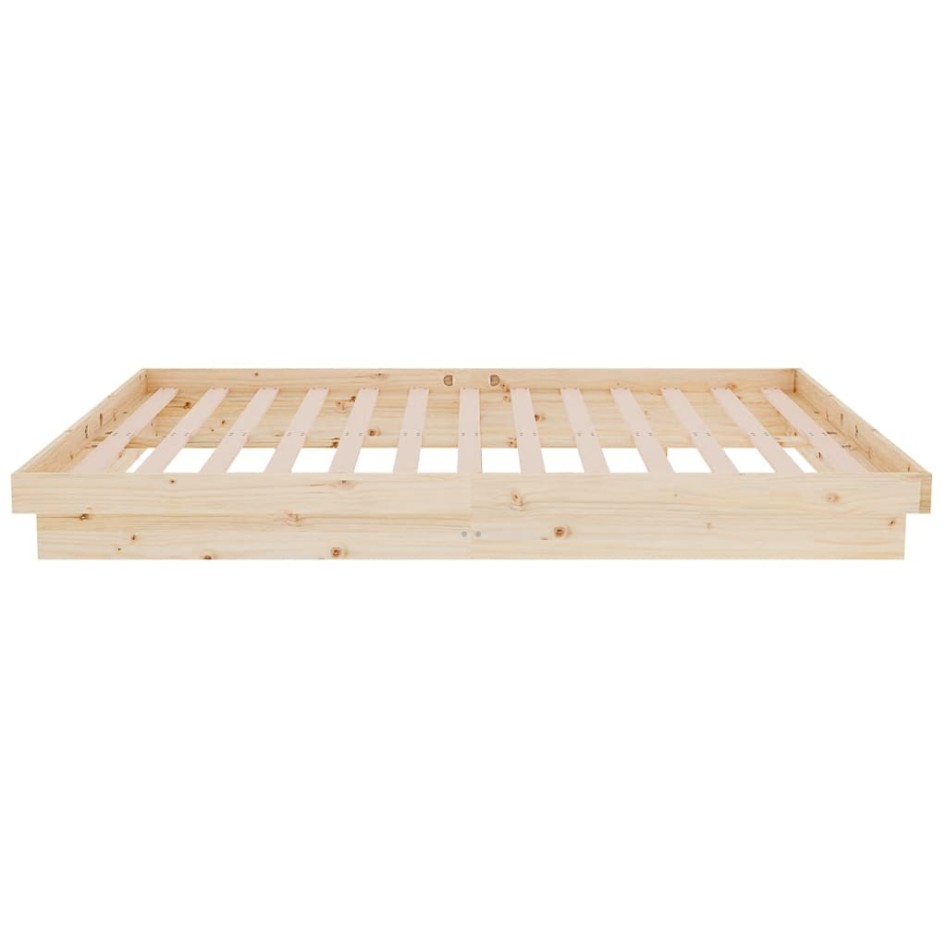 Estructura de cama madera maciza 120x200