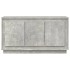 Aparador de madera contrachapada gris hormigón 102x35x55