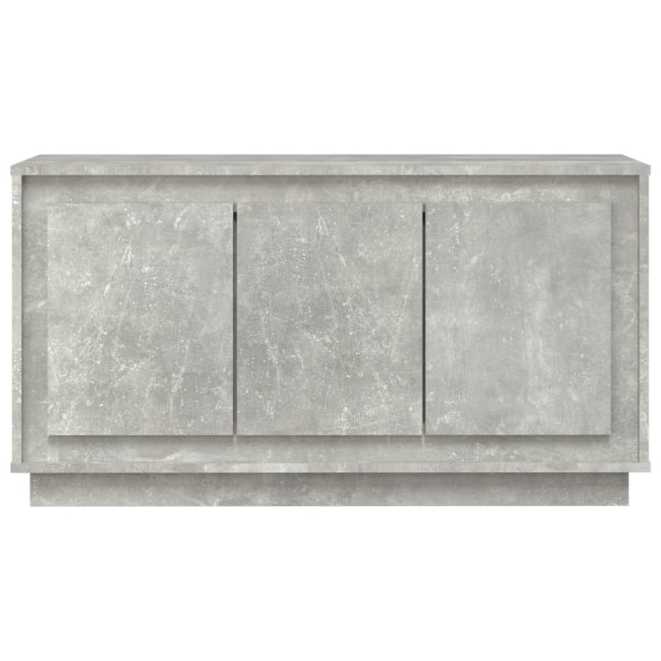 Aparador de madera contrachapada gris hormigón 102x35x55