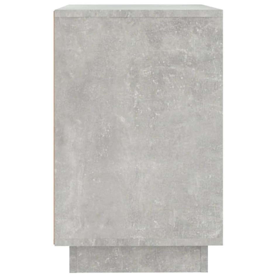 Aparador de madera contrachapada gris hormigón 102x35x55