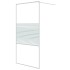 Mampara de ducha vidrio ESG transparente blanco 100x195