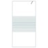 Mampara de ducha vidrio ESG transparente blanco 100x195