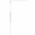 Mampara de ducha vidrio ESG transparente blanco 100x195