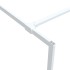 Mampara de ducha vidrio ESG transparente blanco 100x195