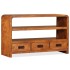 Mueble de TV madera maciza acacia 90x30x55