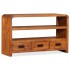 Mueble de TV madera maciza acacia 90x30x55
