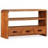Mueble de TV madera maciza acacia 90x30x55