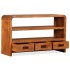 Mueble de TV madera maciza acacia 90x30x55