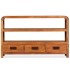 Mueble de TV madera maciza acacia 90x30x55