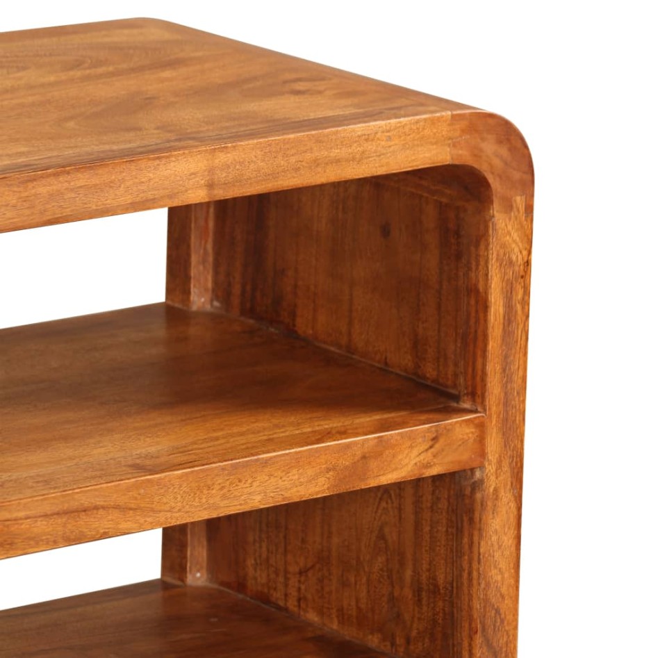 Mueble de TV madera maciza acacia 90x30x55