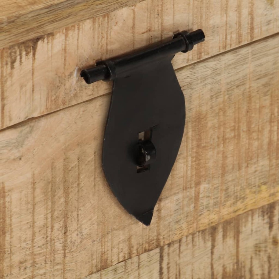 Cofre de almacenamiento de madera de mango