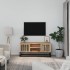 Mueble de TV hierro y madera contrachapada 105x30x45