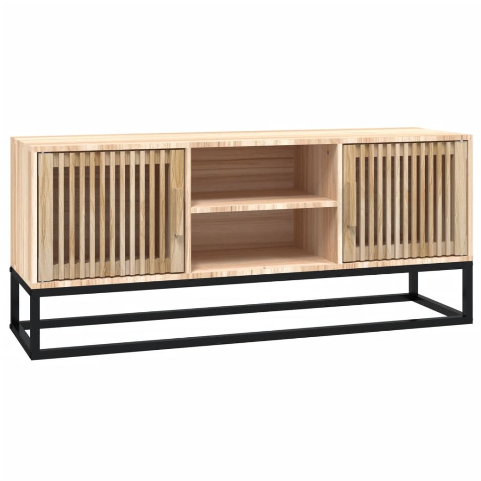Mueble de TV hierro y madera contrachapada 105x30x45
