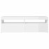 Mueble de TV con luces LED blanco brillante 120x35x40