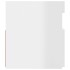 Mueble de TV con luces LED blanco brillante 120x35x40