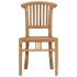 Silla de jardín 2 unidades madera maciza de