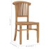 Silla de jardín 2 unidades madera maciza de