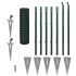 Set de euro valla acero verde 10x1