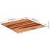 Tablero de mesa madera maciza de acacia 15-16 mm 80x80