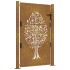 Puerta de jardín acero corten diseño árbol 105x155
