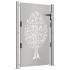 Puerta de jardín acero corten diseño árbol 105x155
