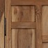 Aparador de madera maciza de acacia marrón 60x35x76