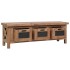 Mueble de TV con 3 cajones madera maciza de caoba 120x30x40