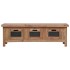 Mueble de TV con 3 cajones madera maciza de caoba 120x30x40