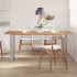 Mesa de comedor de madera maciza de acacia 180x90x76
