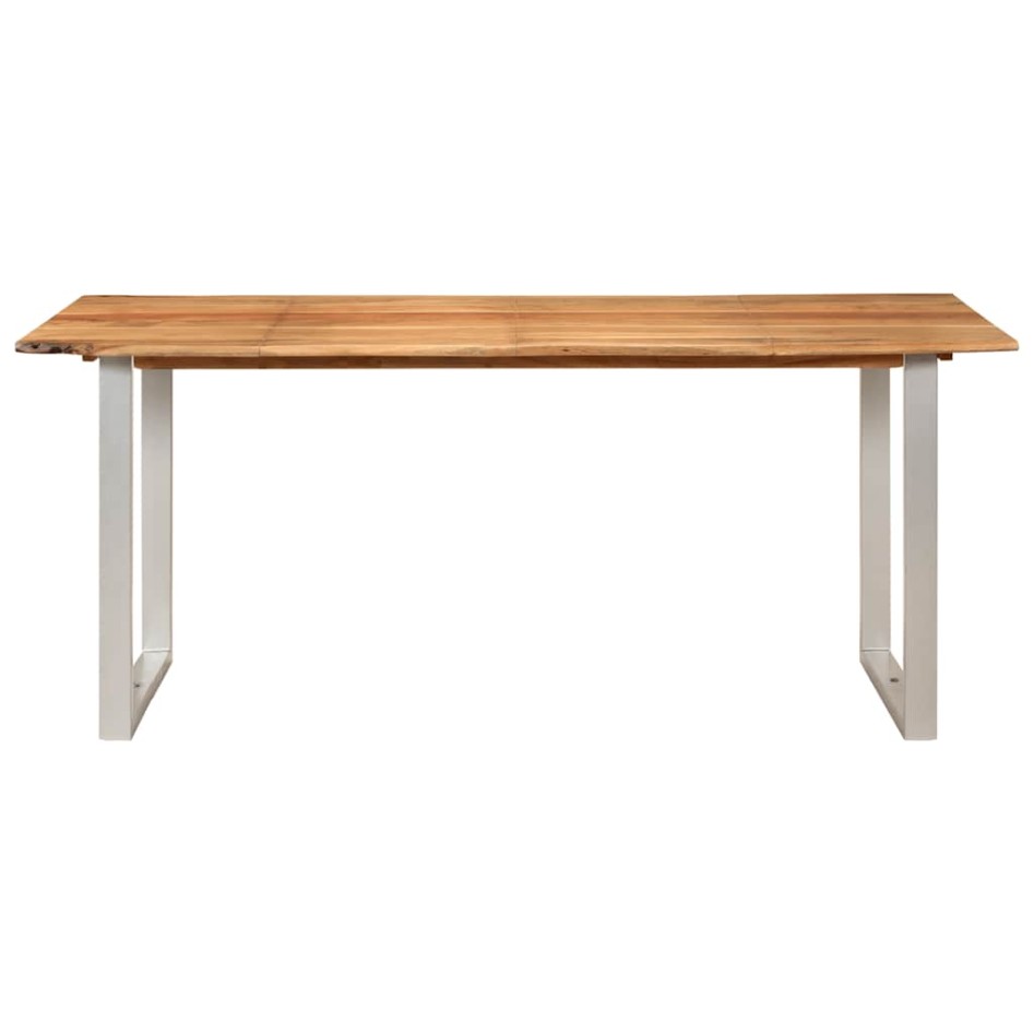 Mesa de comedor de madera maciza de acacia 180x90x76